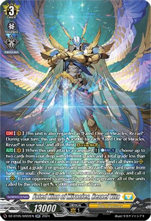 Fated King of Miracles, Rezael Vita (SR) - DZ-BT05/SR22EN - Silver Rare