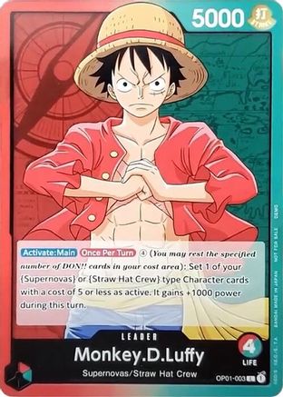 Monkey.D.Luffy (003) (Demo Deck 2022) - OP01-003 - Leader