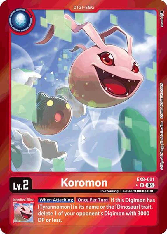 Koromon (Limited Foil) - EX8-001 - Uncommon