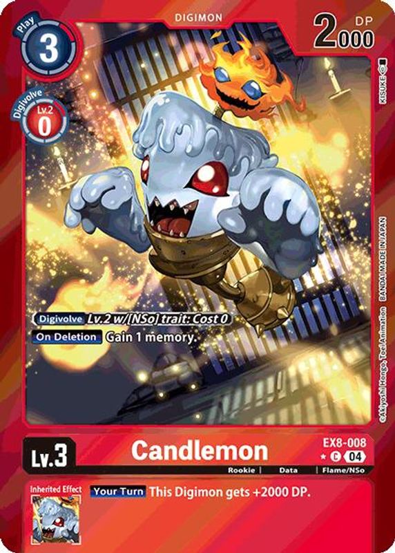 Candlemon (Limited Foil) - EX8-008 - Common