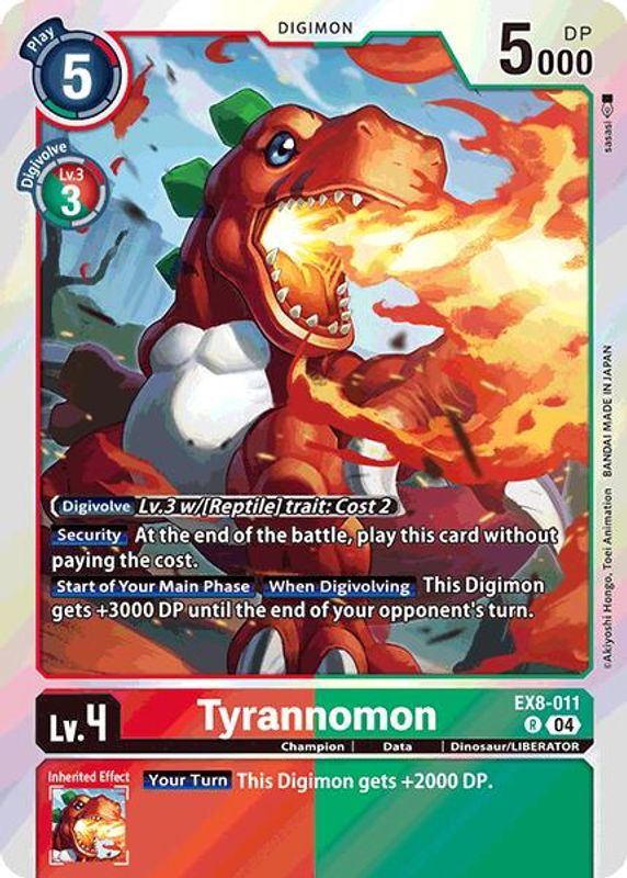 Tyrannomon - EX8-011 - Rare