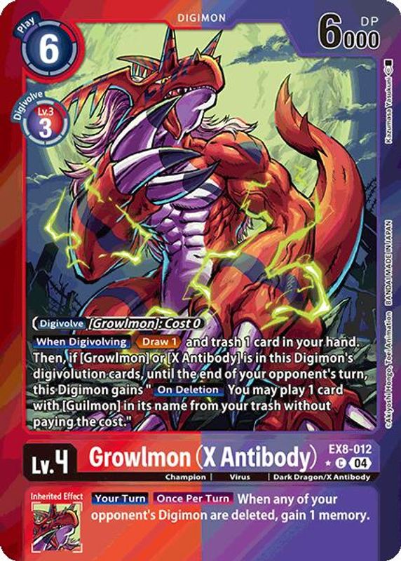 Grolwmon (X Antibody) (Limited Foil) - EX8-012 - Common
