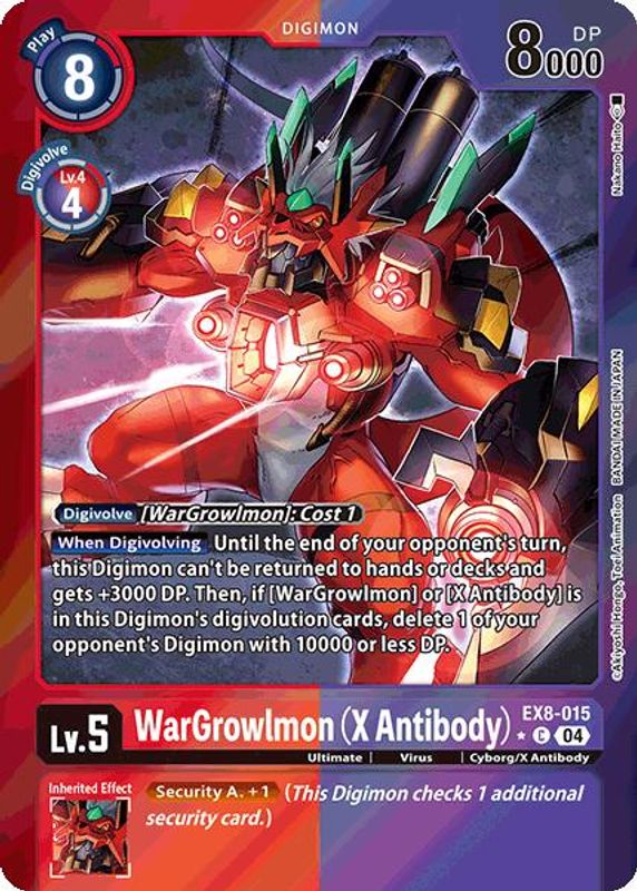 WarGrowlmon (X Antibody) (Limited Foil) - EX8-015 - Common