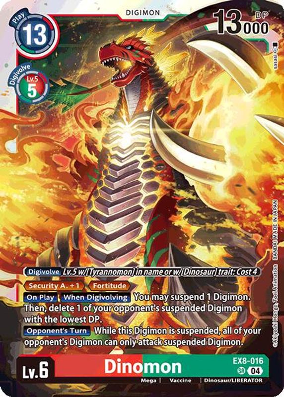 Dinomon - EX8-016 - Super Rare