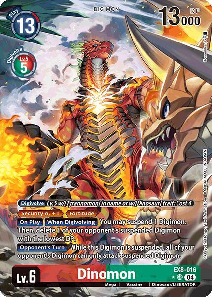 Dinomon (Alternate Art) - EX8-016 - Super Rare