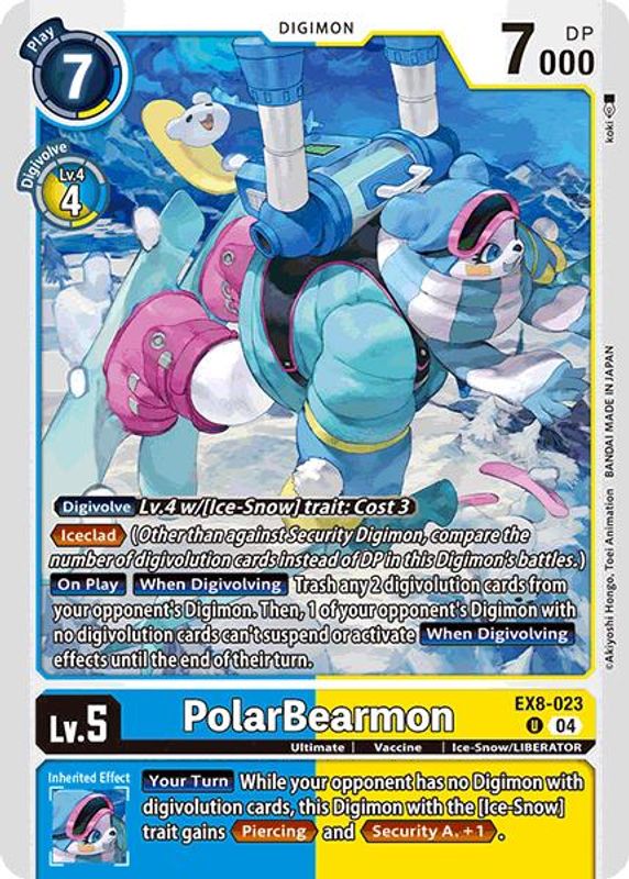 PolarBearmon - EX8-023 - Uncommon