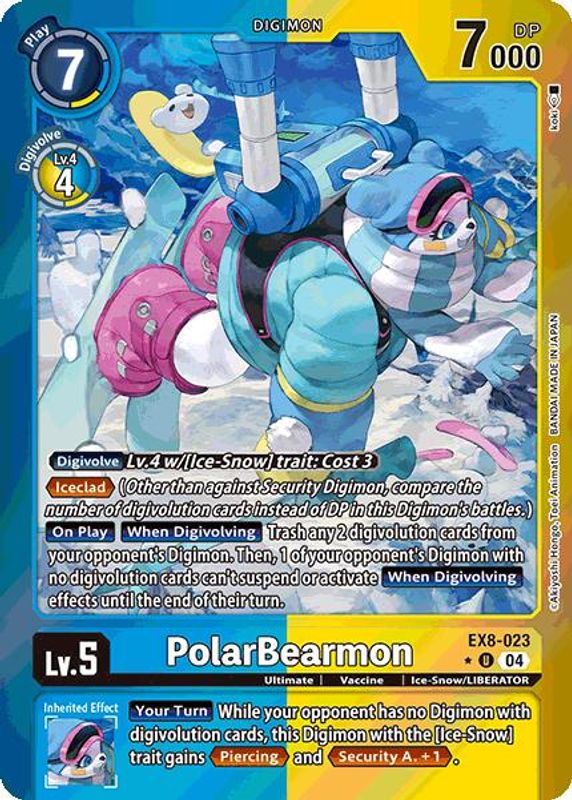 PolarBearmon (Limited Foil) - EX8-023 - Uncommon