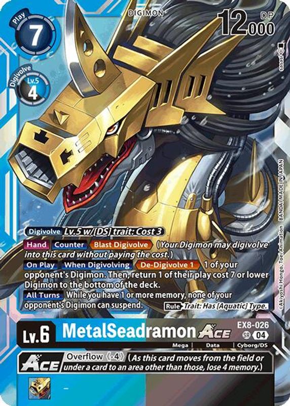 MetalSeadramon ACE - EX8-026 - Super Rare