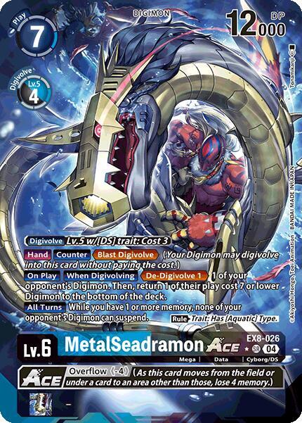 MetalSeadramon ACE (Alternate Art) - EX8-026 - Super Rare