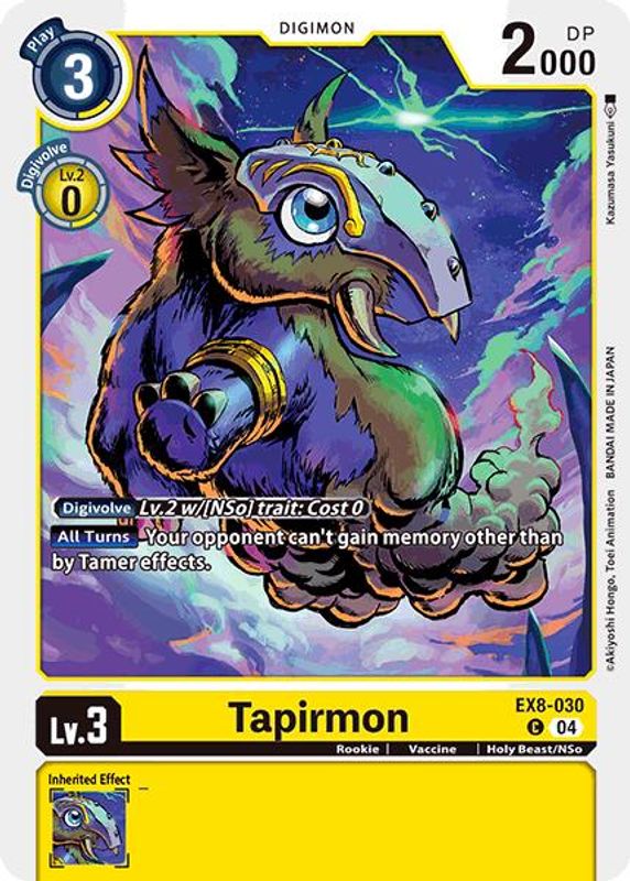 Tapirmon (Block 4) - EX8-030 - Common