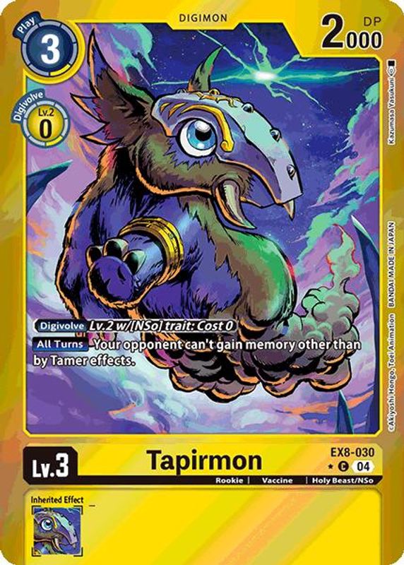 Tapirmon (Limited Foil) - EX8-030 - Common