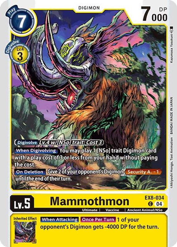 Mammothmon - EX8-034 - Common