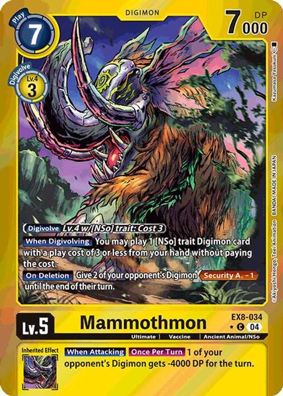 Mammothmon (Limited Foil) - EX8-034 - Common