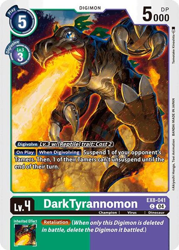 DarkTyrannomon - EX8-041 - Common