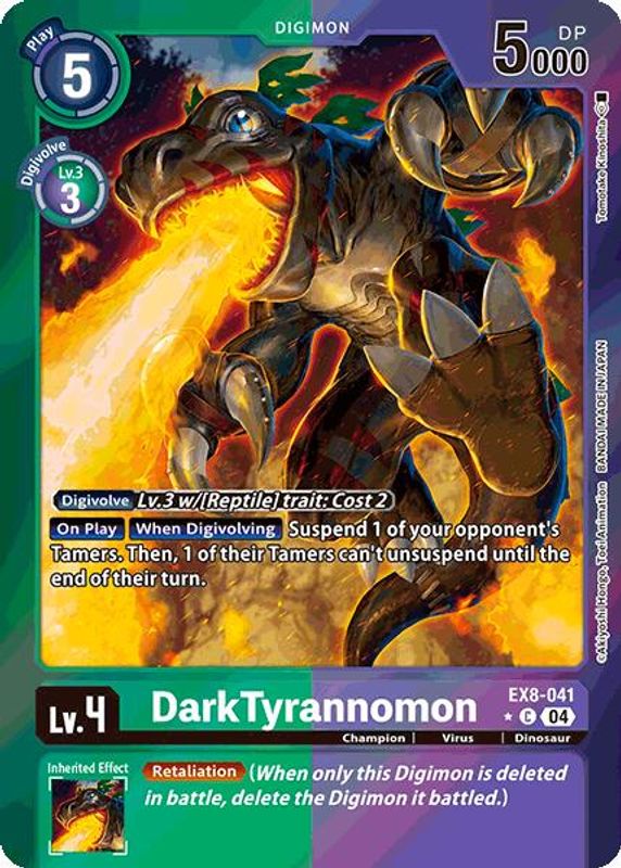 DarkTyrannomon (Limited Foil) - EX8-041 - Common