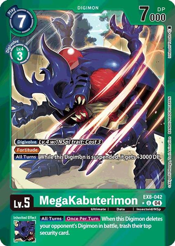 MegaKabuterimon (Limited Foil) - EX8-042 - Uncommon