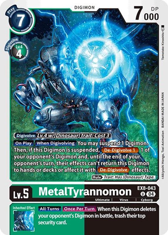 MetalTyrannomon - EX8-043 - Uncommon