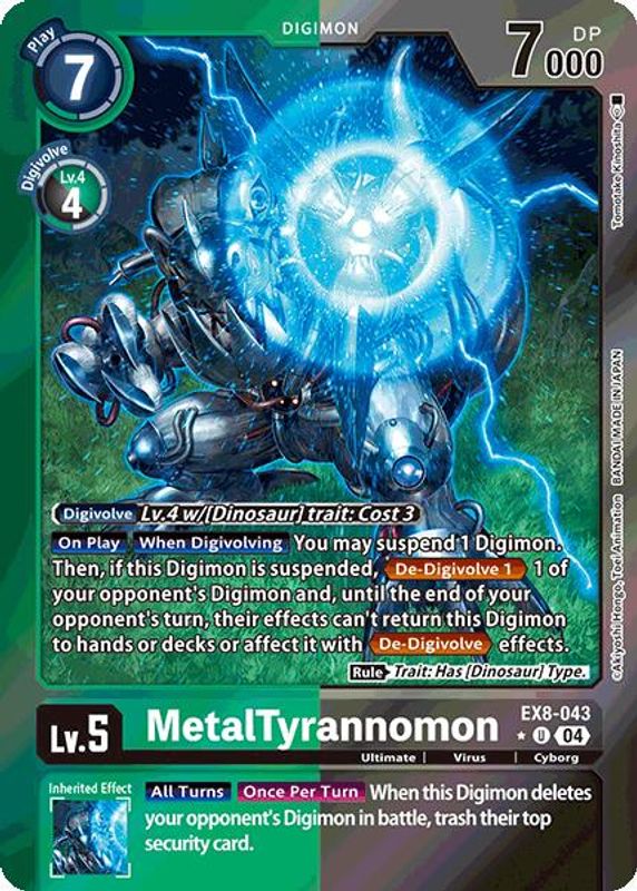 MetalTyrannomon (Limited Foil) - EX8-043 - Uncommon