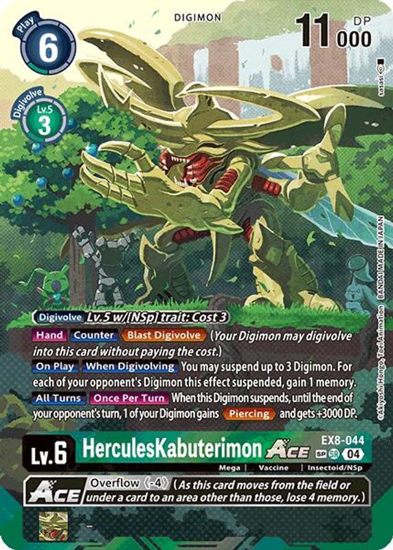 HerculesKabuterimon ACE (Textured) - EX8-044 - Super Rare