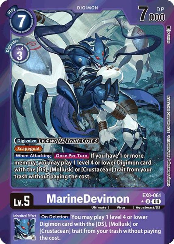MarineDevimon (Limited Foil) - EX8-061 - Uncommon