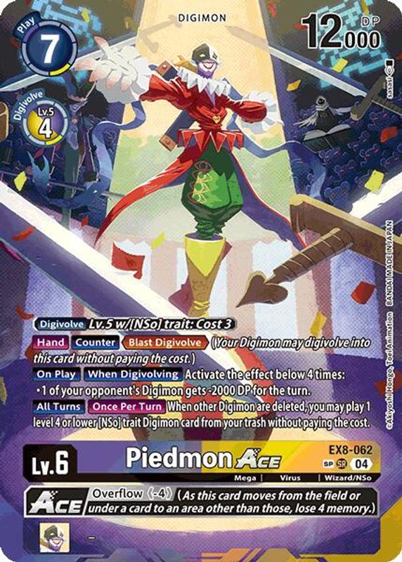 Piedmon ACE (Textured) - EX8-062 - Super Rare