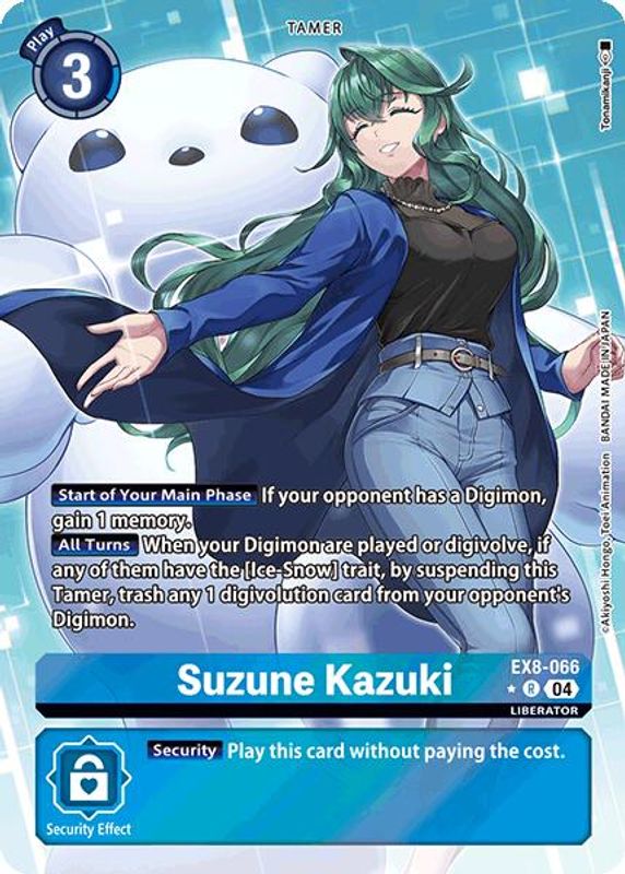 Suzune Kazuki (Alternate Art) - EX8-066 - Rare