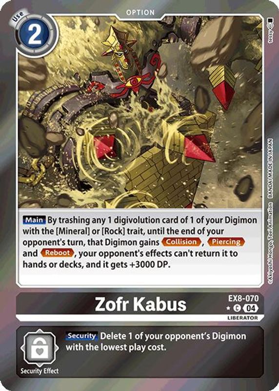 Zofr Kabus (Limited Foil) - EX8-070 - Common