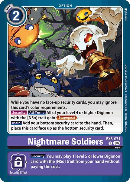 Nightmare Soldiers - EX8-071 - Uncommon