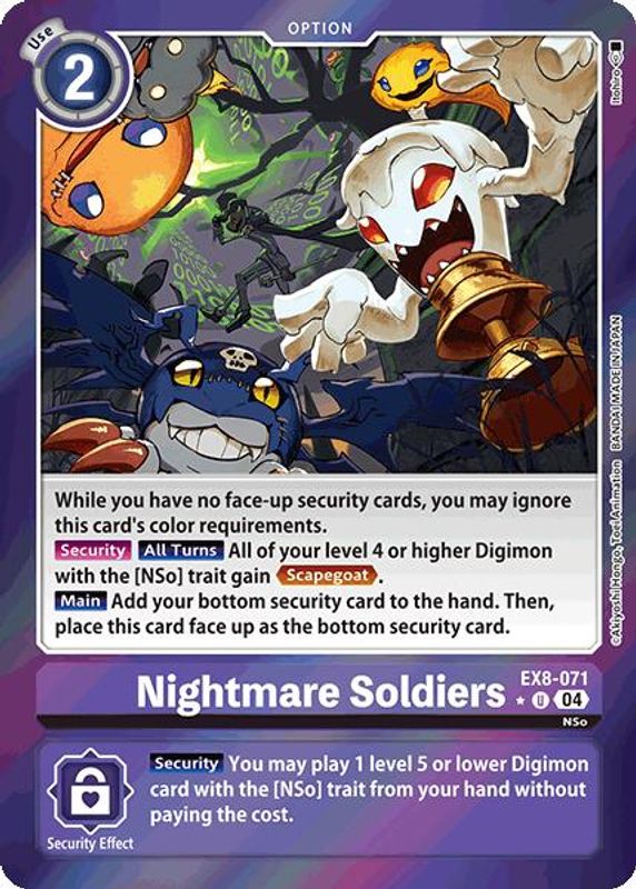 Nightmare Soldiers (Limited Foil) - EX8-071 - Uncommon