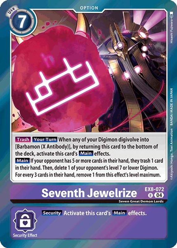 Seventh Jewelrize - EX8-072 - Rare