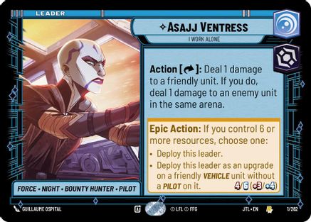Asajj Ventress - I Work Alone - 001/262 - Rare