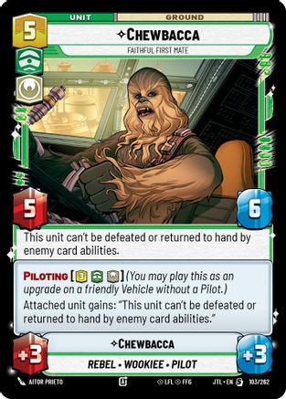 Chewbacca - Faithful First Mate - 103/262 - Special