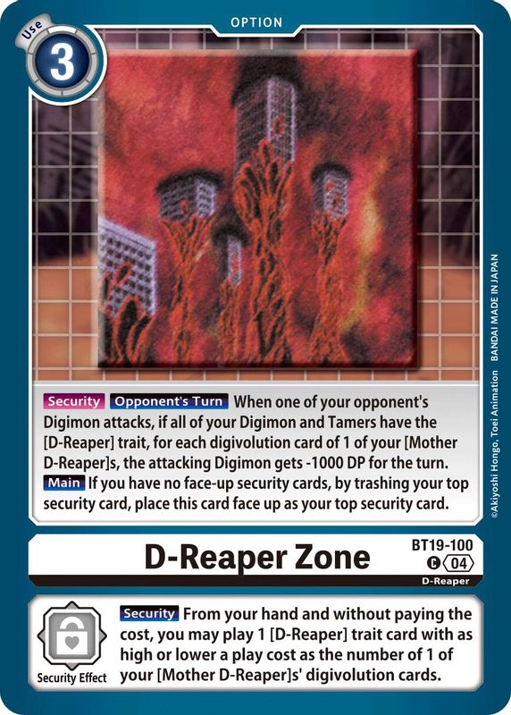 D-Reaper Zone - BT19-100 - Common