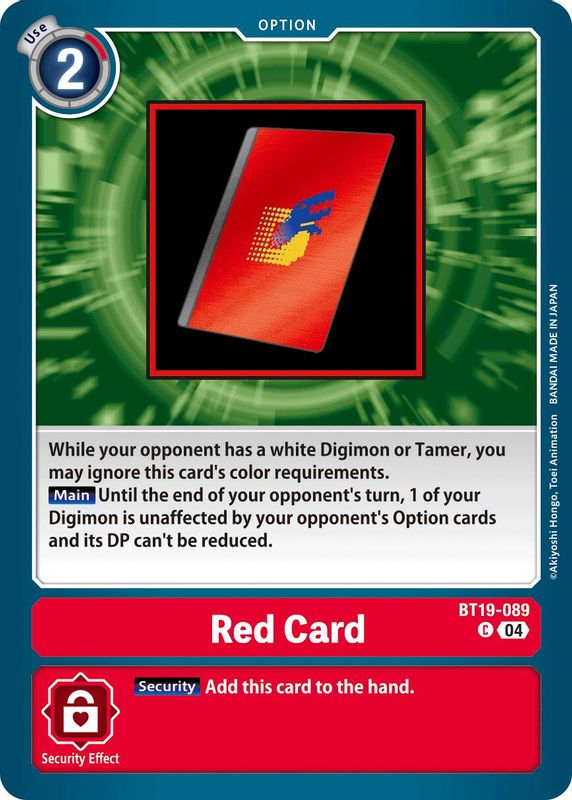 Red Card - BT19-089 - Common