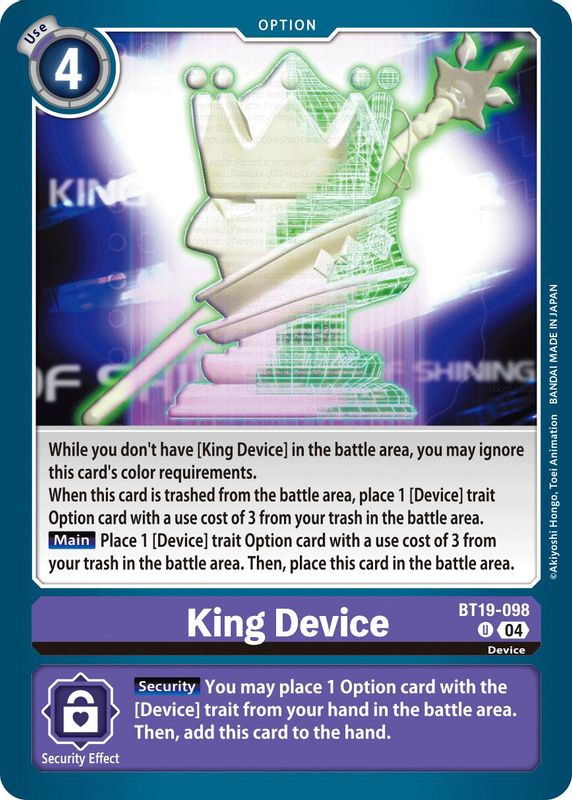 King Device - BT19-098 - Uncommon