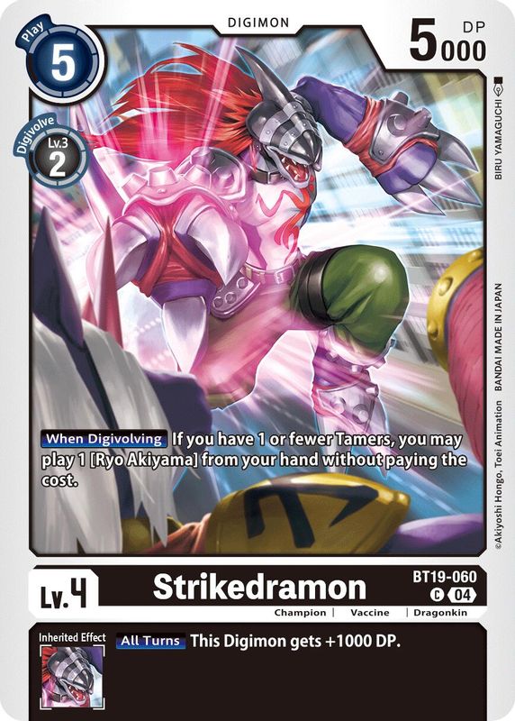 Strikedramon - BT19-060 - Common