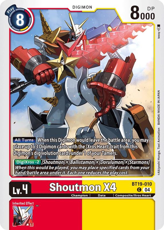 Shoutmon X4 - BT19-010 - Common