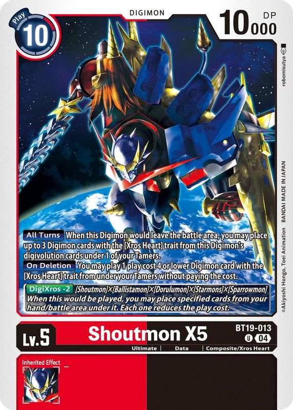 Shoutmon X5 - BT19-013 - Uncommon
