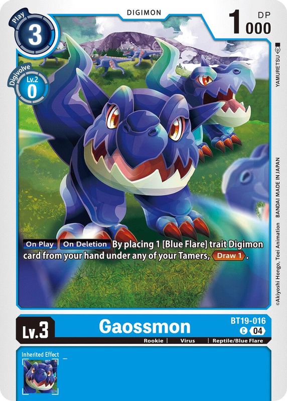 Gaossmon - BT19-016 - Common