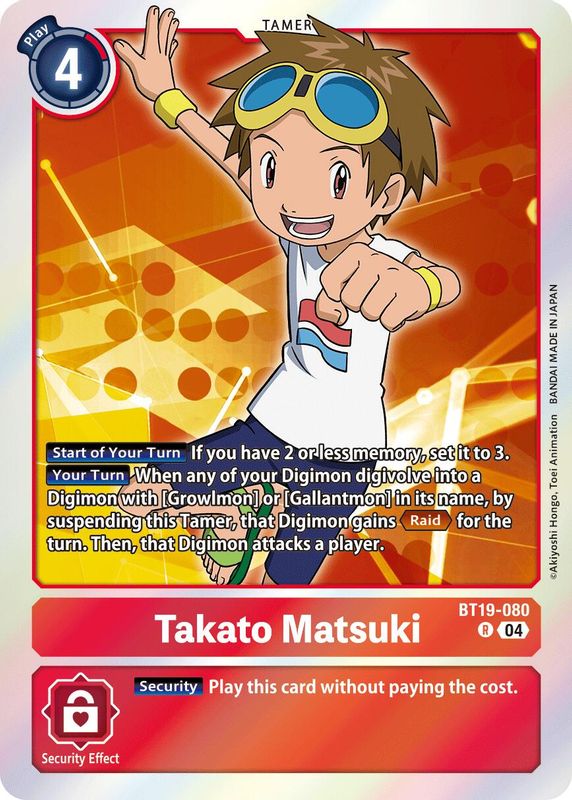 Takato Matsuki - BT19-080 - Rare