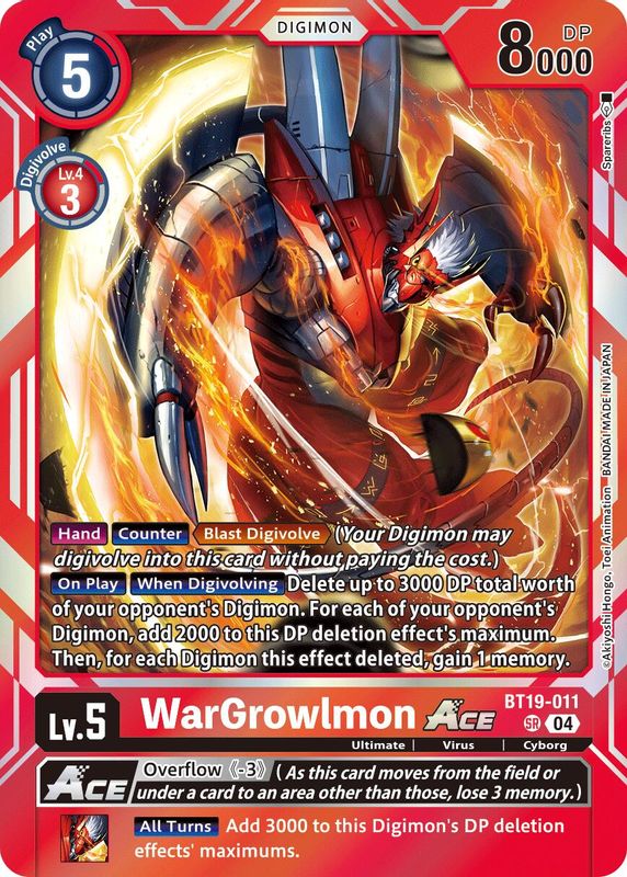 WarGrowlmon ACE - BT19-011 - Super Rare