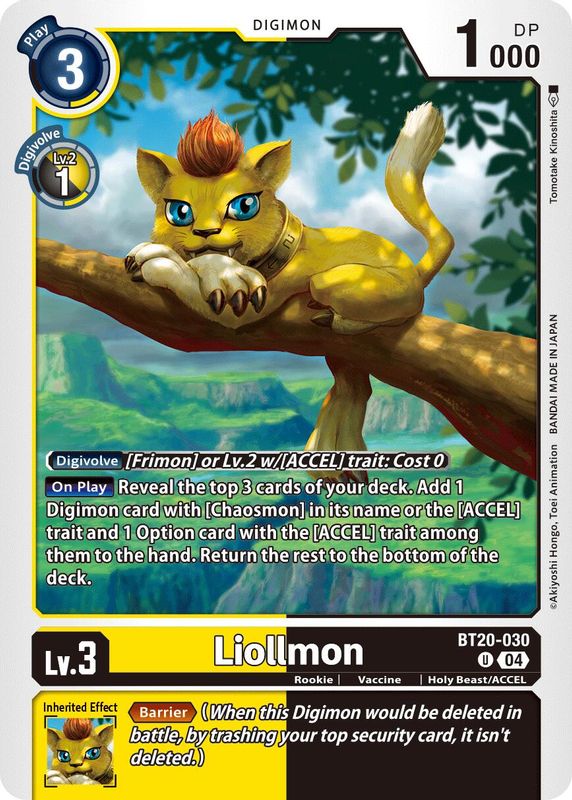 Liollmon - BT20-030 - BT20-030 - Uncommon