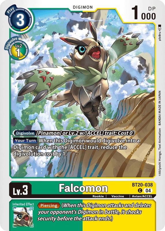 Falcomon - BT20-038 - Common