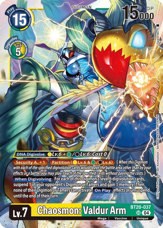 Chaosmon: Valdur Arm - BT20-037 - Super Rare