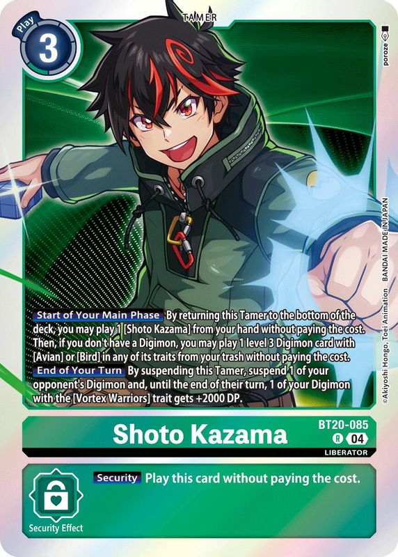 Shoto Kazama - BT20-085 - Rare
