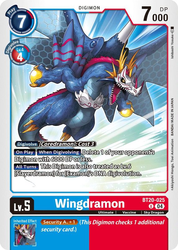 Wingdramon - BT20-025 - Uncommon