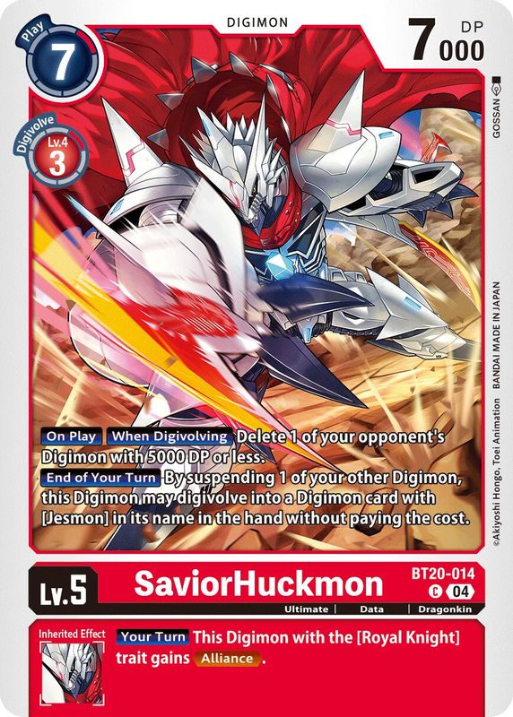 SaviorHuckmon - BT20-014 - Common