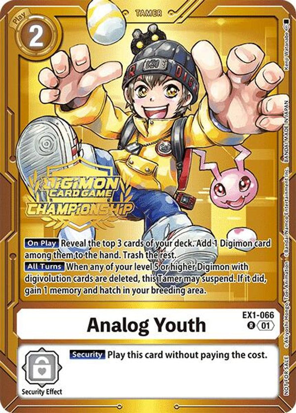 Analog Youth (Championship 2024 Tamers Pack) - EX1-066 - Rare