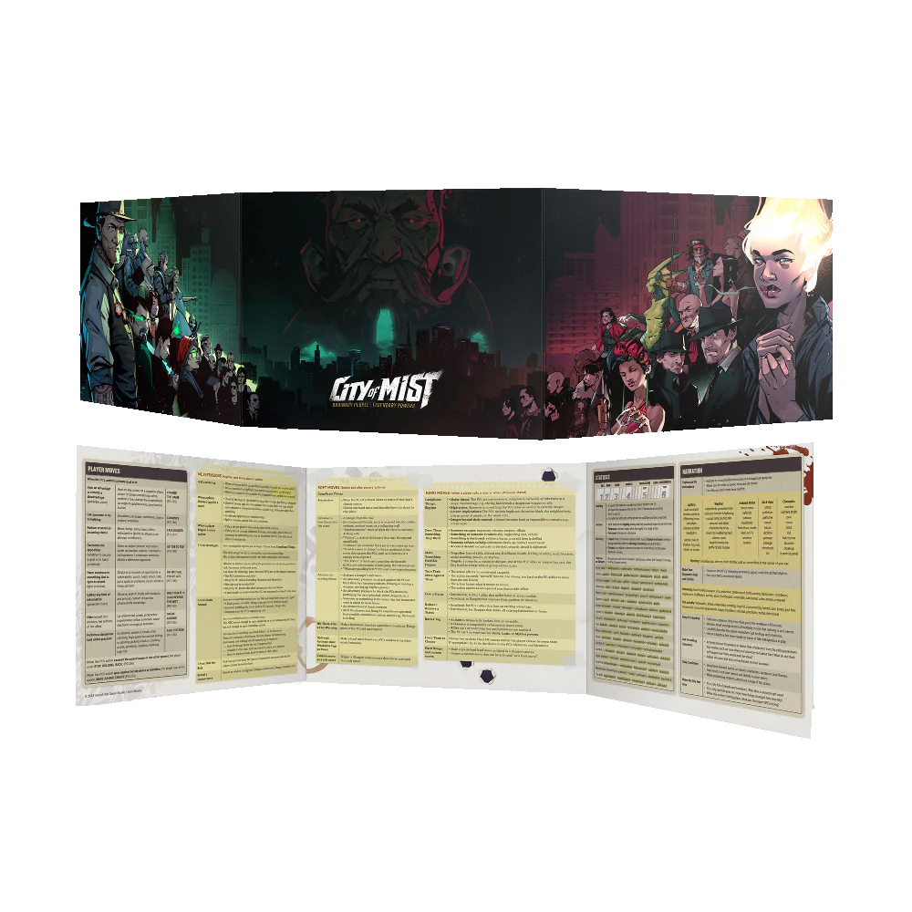 401 Games Canada - City of Mist RPG - MC Screen