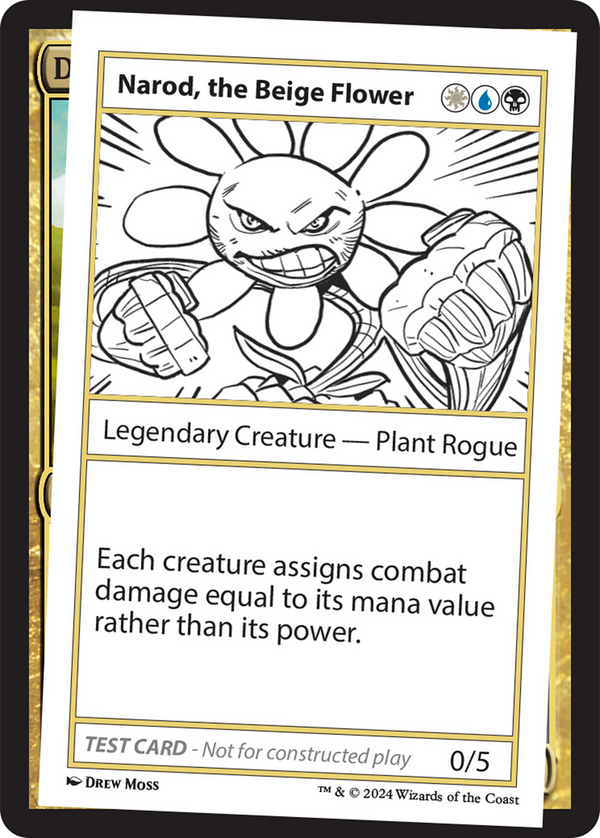 Narod, the Beige Flower - Test Card (MB2)